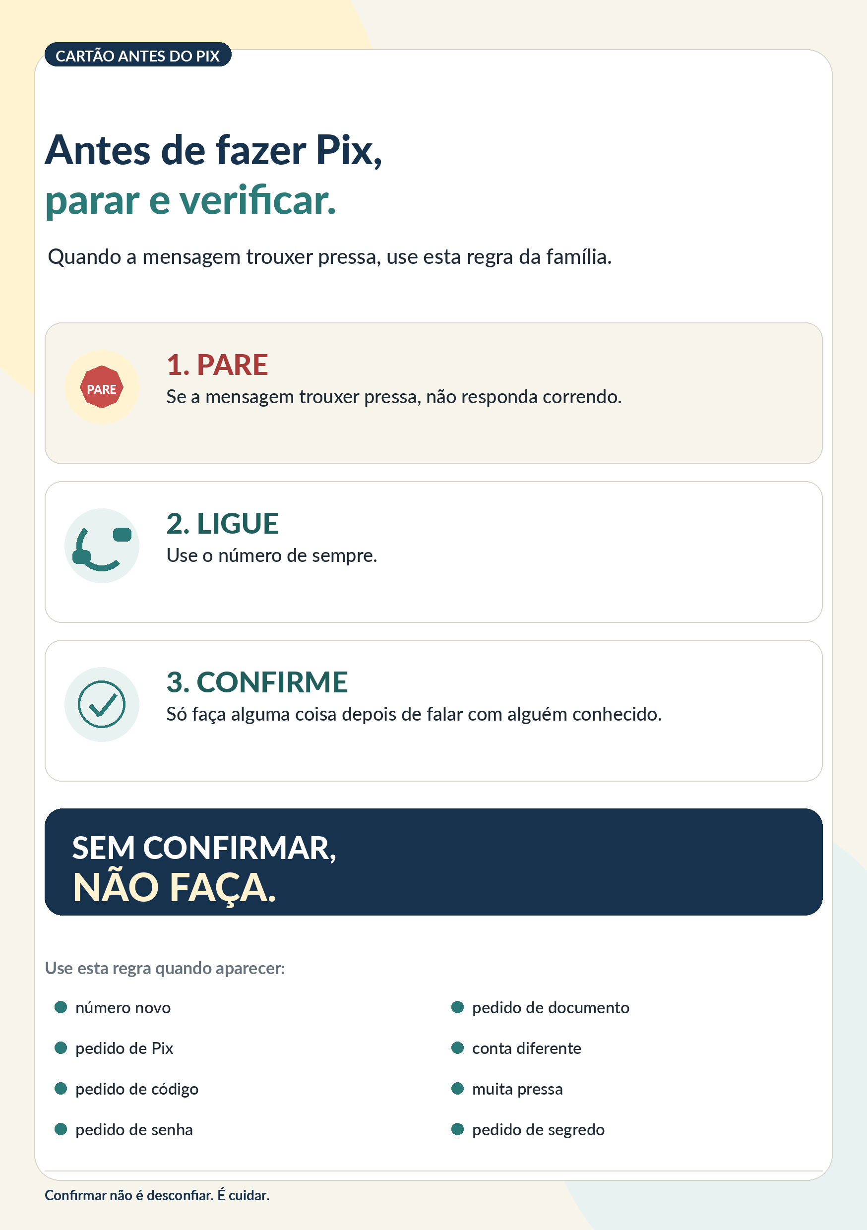 Cartão Antes do Pix